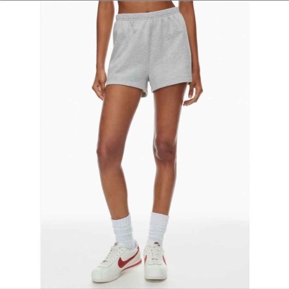 Aritzia TNA Sweatfleece Cozy Fleece Perfect Fit Shorts Gray Small